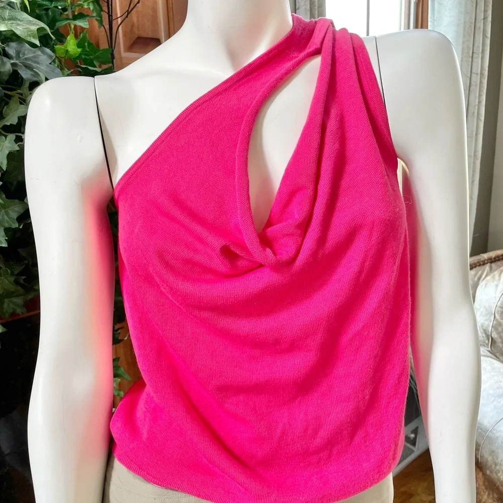 New with tags ETCETERA RIO SLEEVELESS KNIT TOP PINK Super Versatile. Sz MED - Picture 4 of 13
